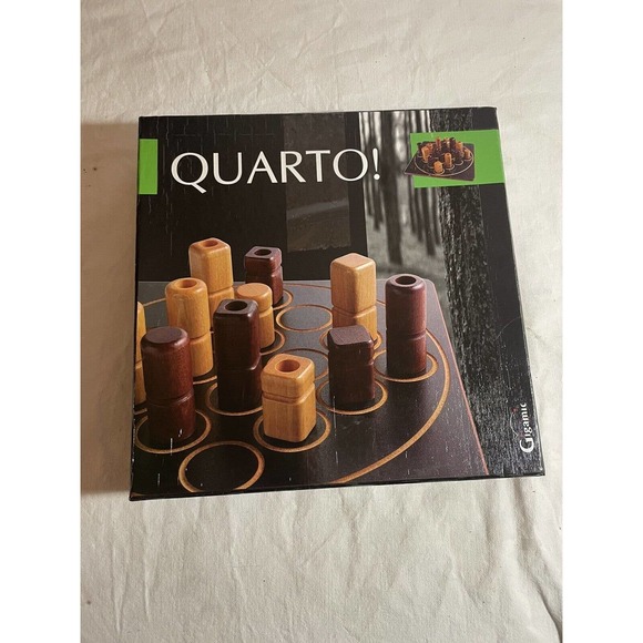 QUARTO! Vintage 1991 Gigamic Wooden Board Block Strategy Board Game COMPLETE - Picture 1 of 4